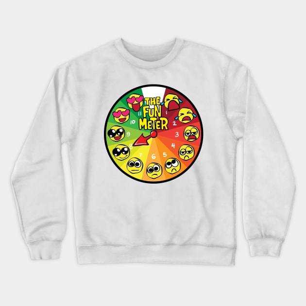 The Fun Meter Crewneck Sweatshirt by MimimaStore